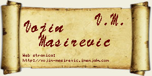 Vojin Maširević vizit kartica